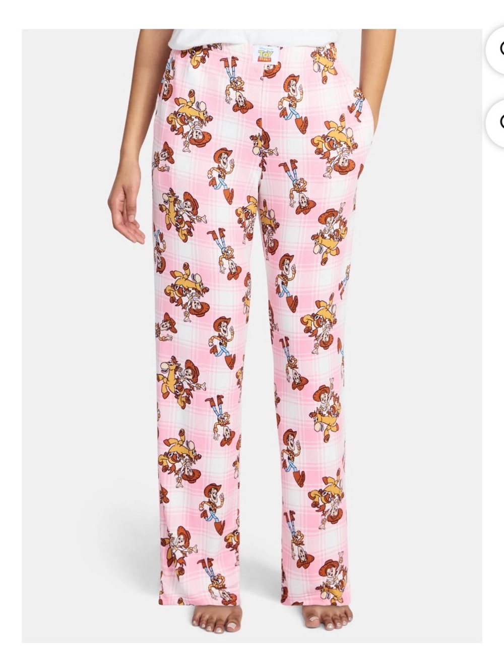 Women’s Toy Story Jesse and Bullseye Hacci Knit Wide Leg Sleep Pants - Medium - Picture 3 of 5